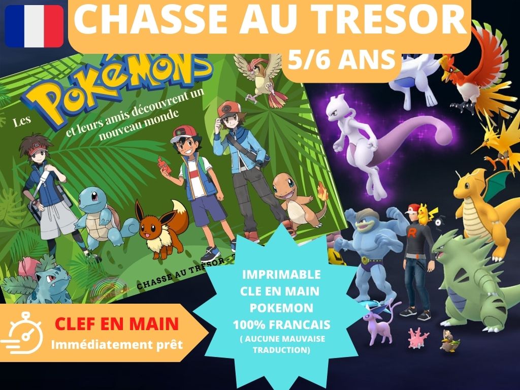 Chasse au trésor Poké - Fete pour enfant