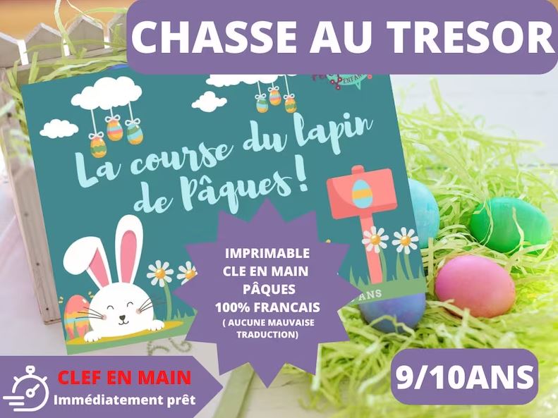 Chasse au trésor/ chasse aux Œufs de Pâques - Fete pour enfant